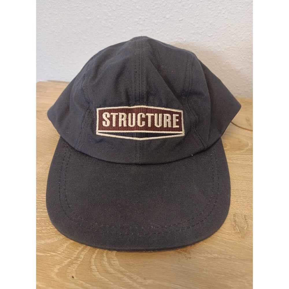 Vintage 1990s STRUCTURE Original Clothing Blue Hat Size XL Baseball Cap Inner
